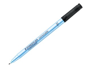 Mаркер Staedtler Lumocolor 305, стираемый, черный, 0.6mm