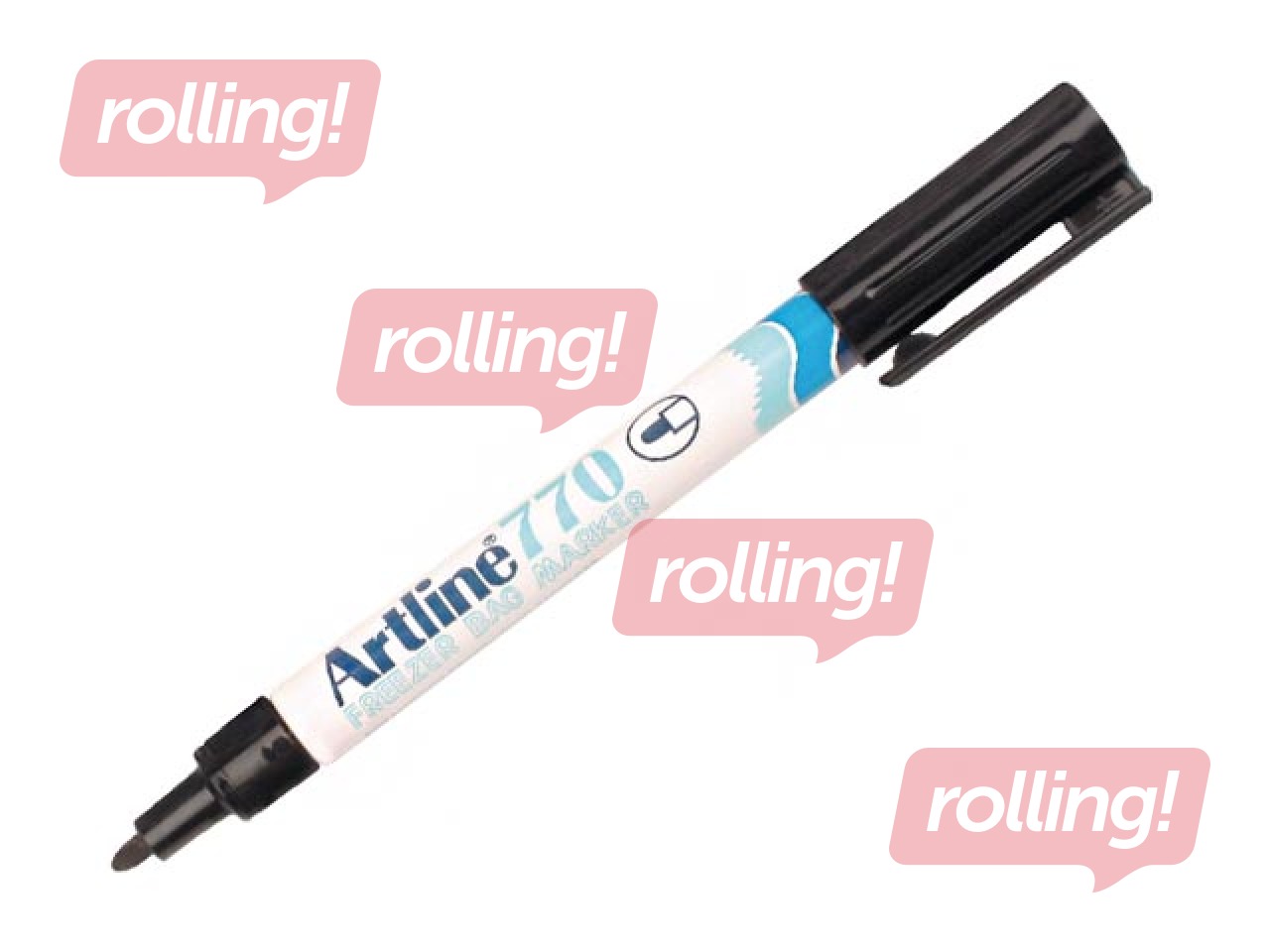 Noturīgais marķieris Artline Freezer 770, melns