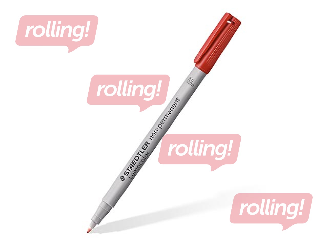 Marķieru komplekts Staedtler Lumocolor 316, 0.6mm, 4 krāsas, nav permanents