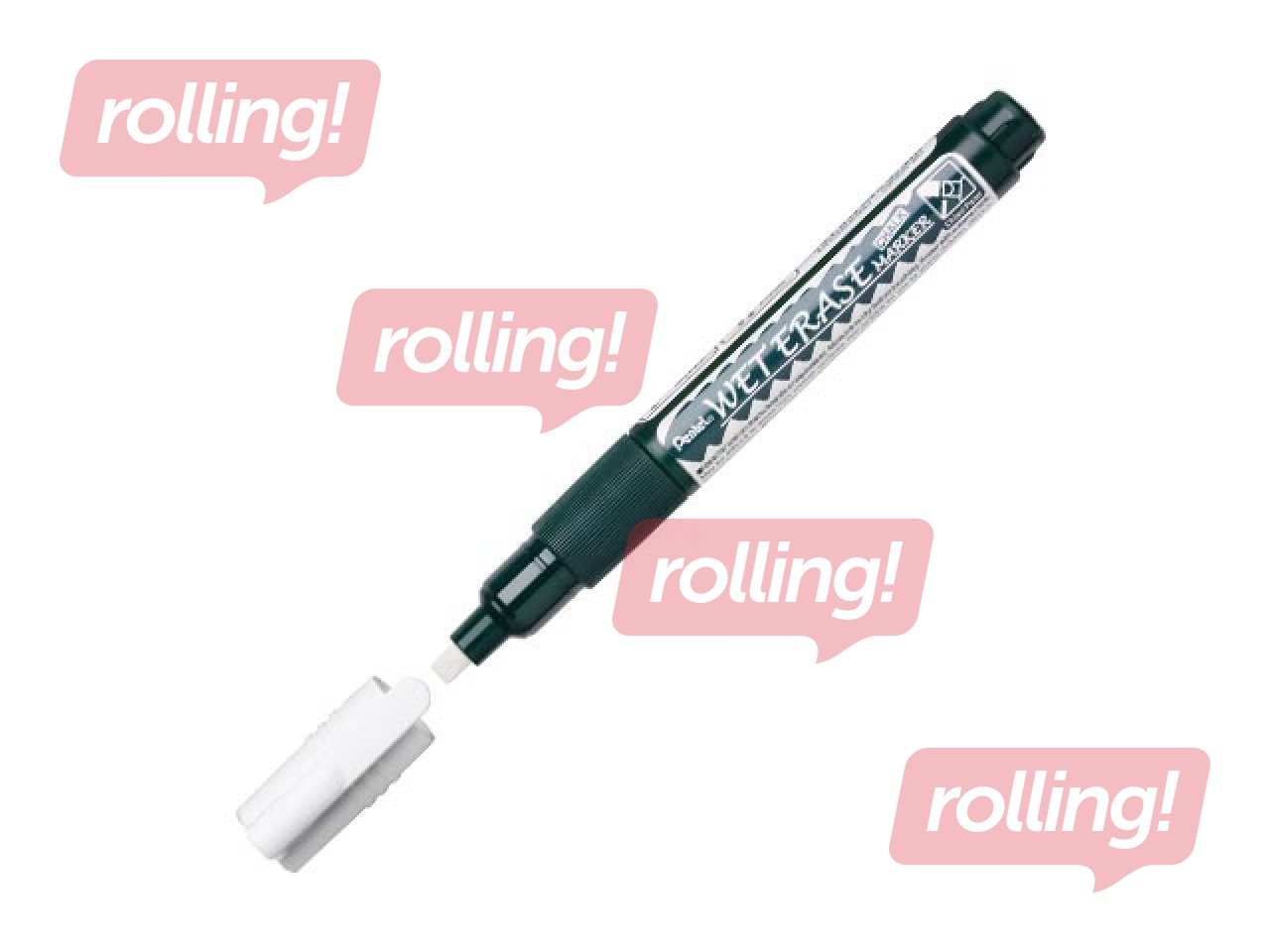 Krīta marķieris Pentel Wet Erase, 2-4 mm, balts