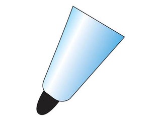 Permanentais marķieris Centrum CD / DVD, divpusējs, 2mm/0.5mm, melns