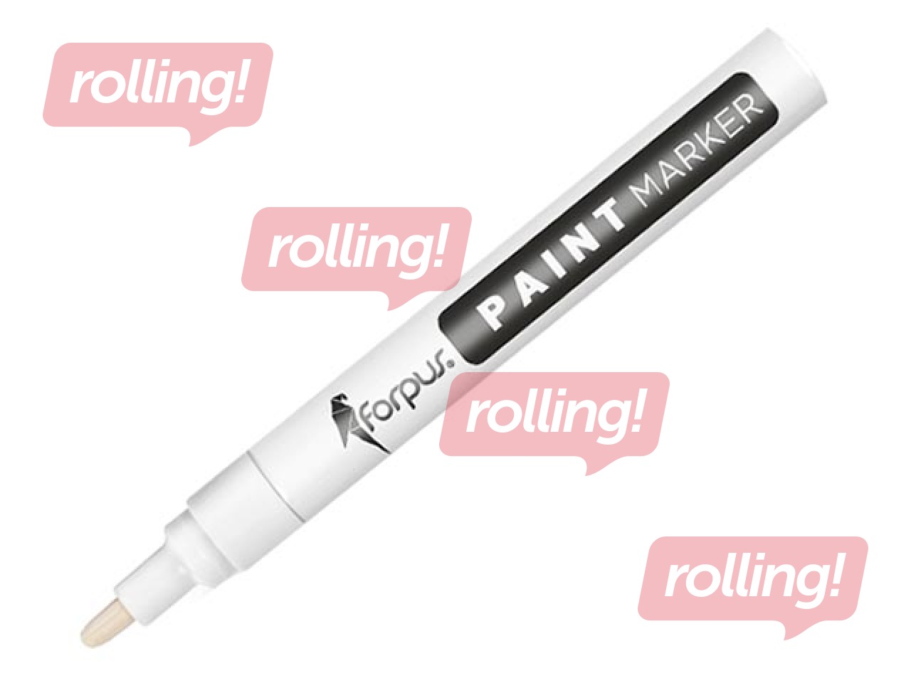 Mаркер Forpus PAINT, белый, 1-3mm