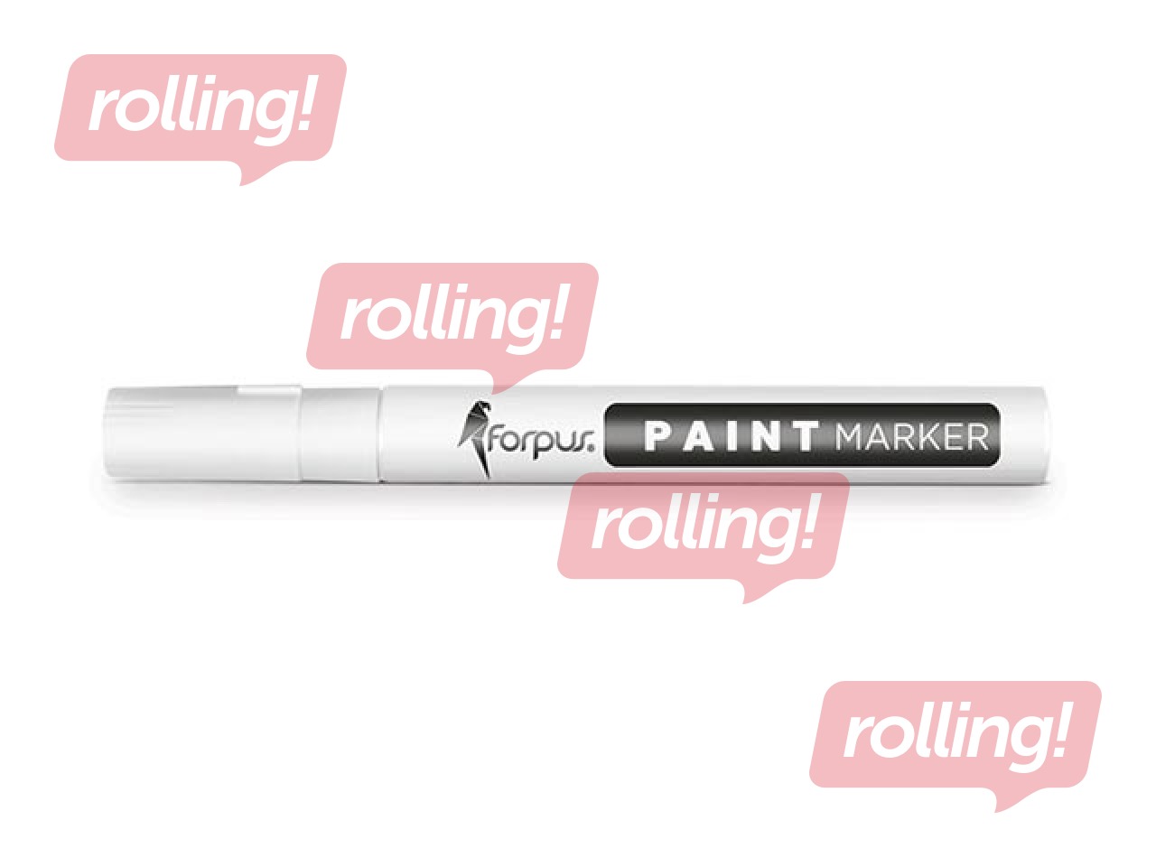 Paint marker Forpus PAINT, white, 1-3mm