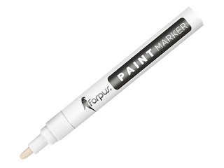 Permanentne marker Forpus PAINT, valge, 1-3mm