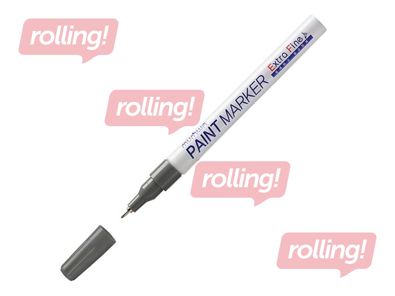 Permanents marķieris MunHwa Paint, 1.00 mm, sudraba