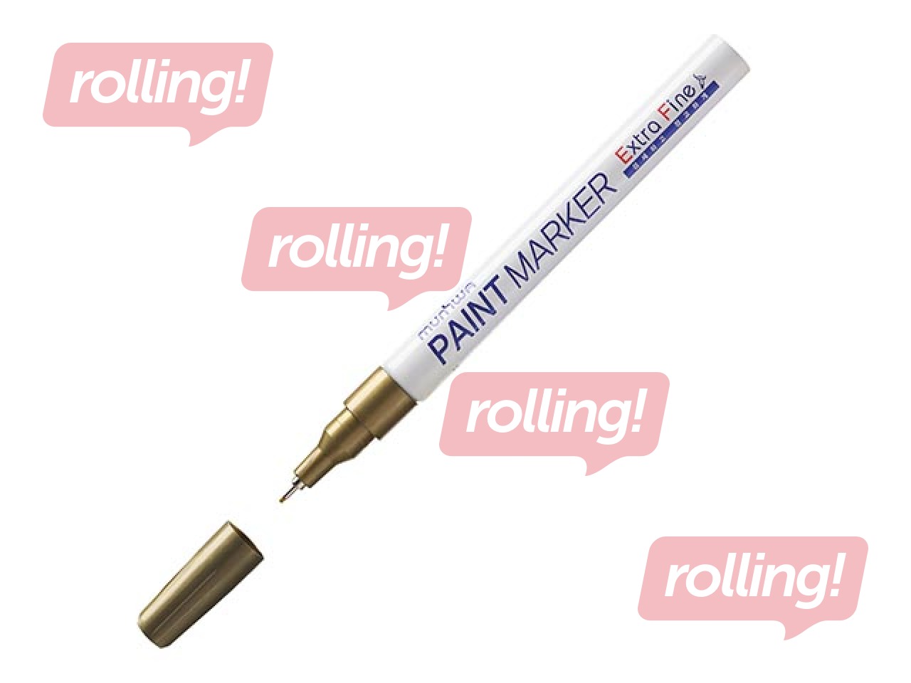 Permanents marķieris MunHwa Paint, zelta, 1mm