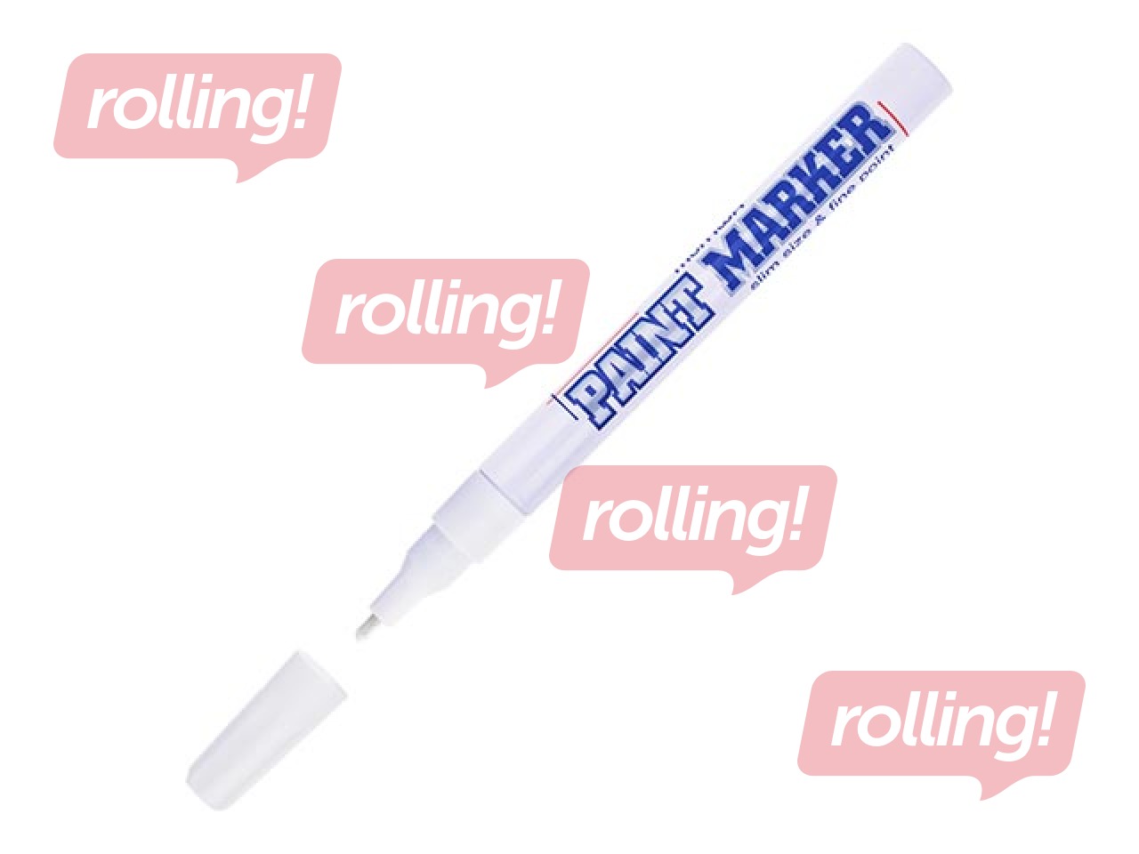 Värvimarker MunHwa, valge, 2mm