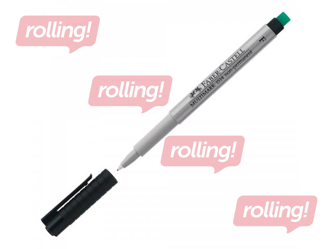  Marķieris Faber-Castell Multimark F, melns, 0.6mm, nav permanents