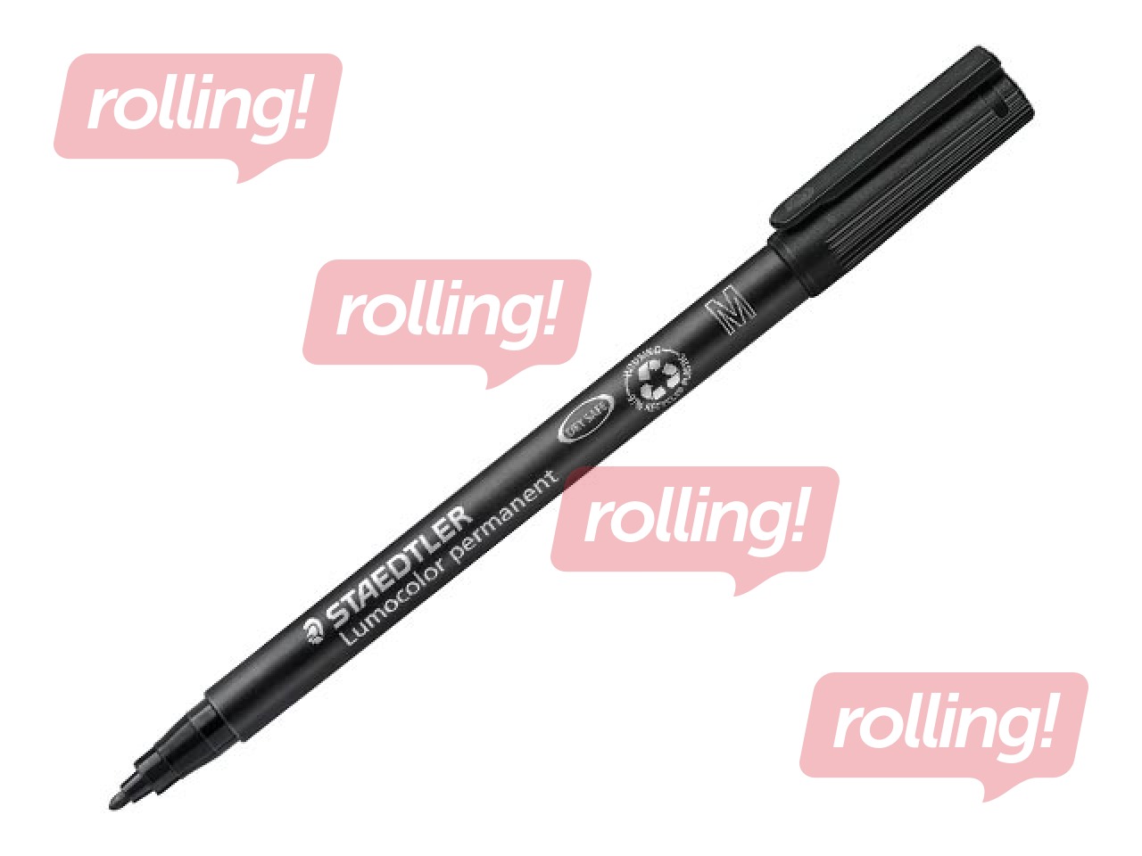 Marker Staedtler Lumocolor 317, must, 1mm