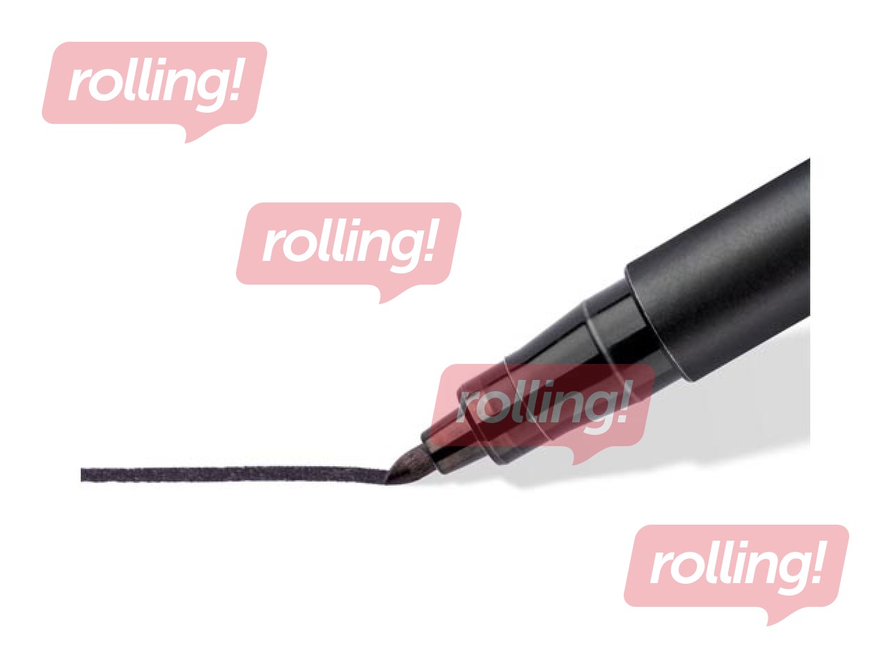 Marker Staedtler Lumocolor 317, must, 1mm