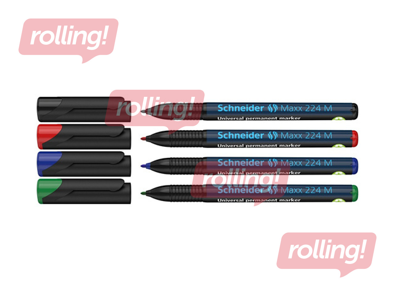 Набор перманентных маркеров OHP Schneider, 4 цвета, 1.0мм