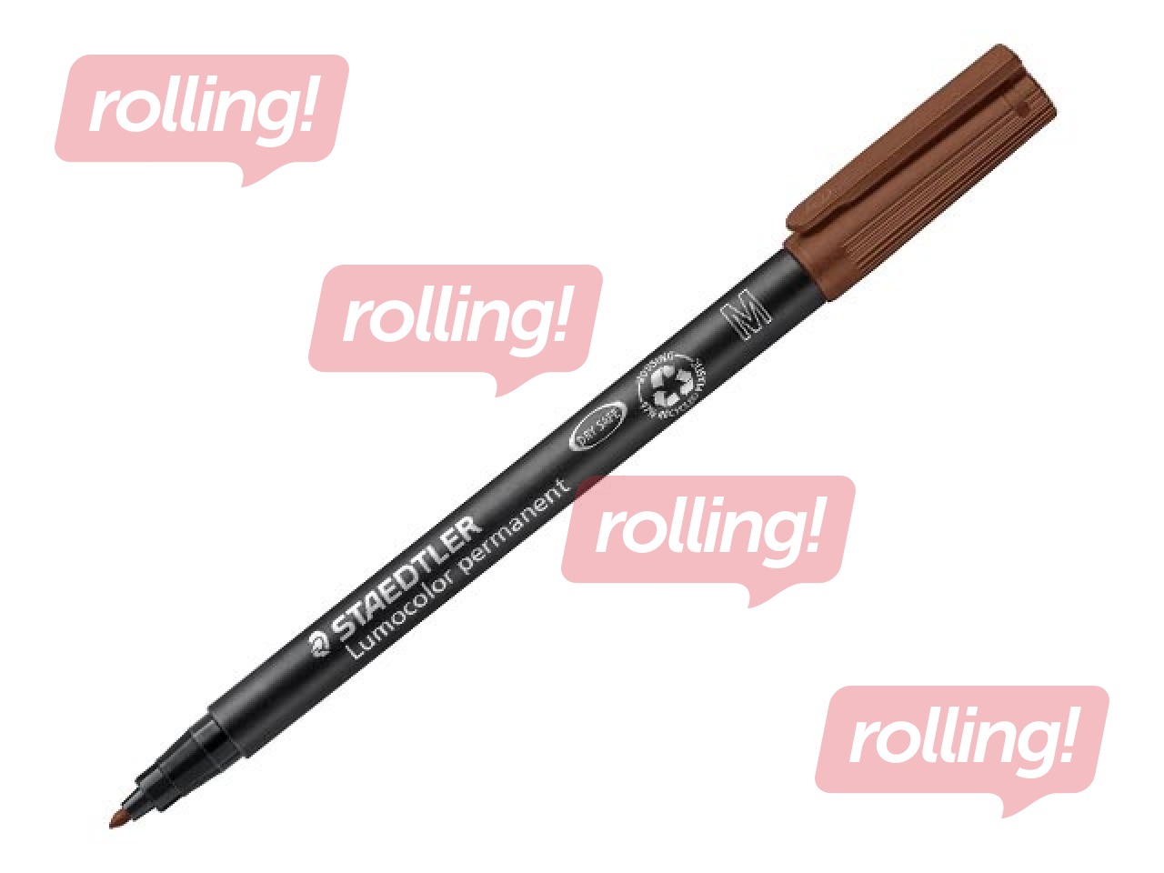 Noturīgais marķieris Staedtler Lumocolor 317, brūns, 1mm