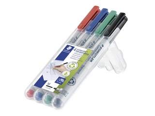 Набор Staedtler Lumocolor M, 1mm, 4 цвета, не перманентный