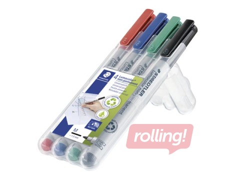 SALE Non-permanent marker set Staedtler Lumocolor 315, 1mm, 4 colours