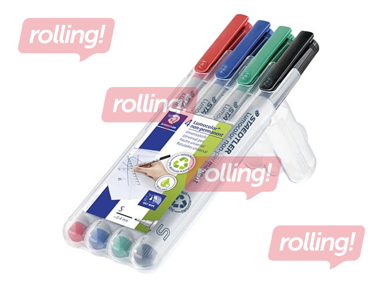 Markerid Staedtler Lumocolor 311, 0.4mm, 4 värvi