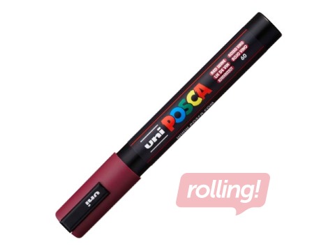 Marķieris Uni Posca PC-5M, bordo