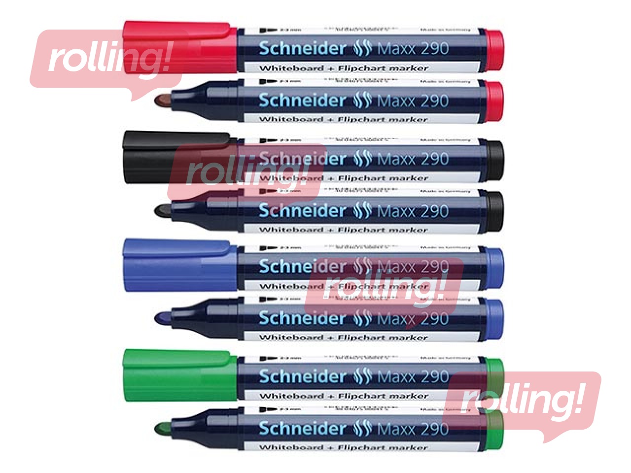 Whiteboard marker, Schneider 290, set 4pcs.