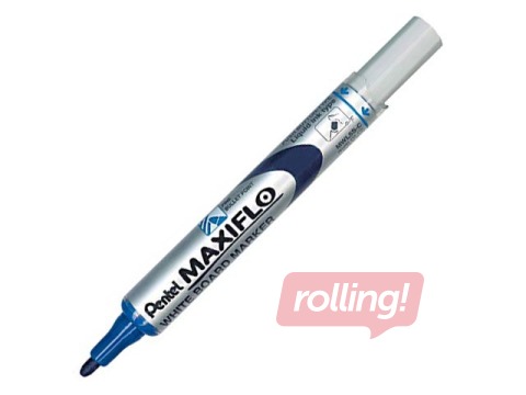 Маркер для белых досок PENTEL MAXIFLO, конический наконечник, 4 мм, синий