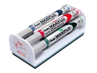 Marķieru komplekts tāfelēm, Pentel Maxiflo, koniski, 4 krāsas