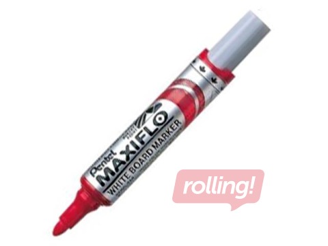 Marķieris baltajām tāfelēm Pentel Maxiflo, 6 mm, apaļš, sarkans
