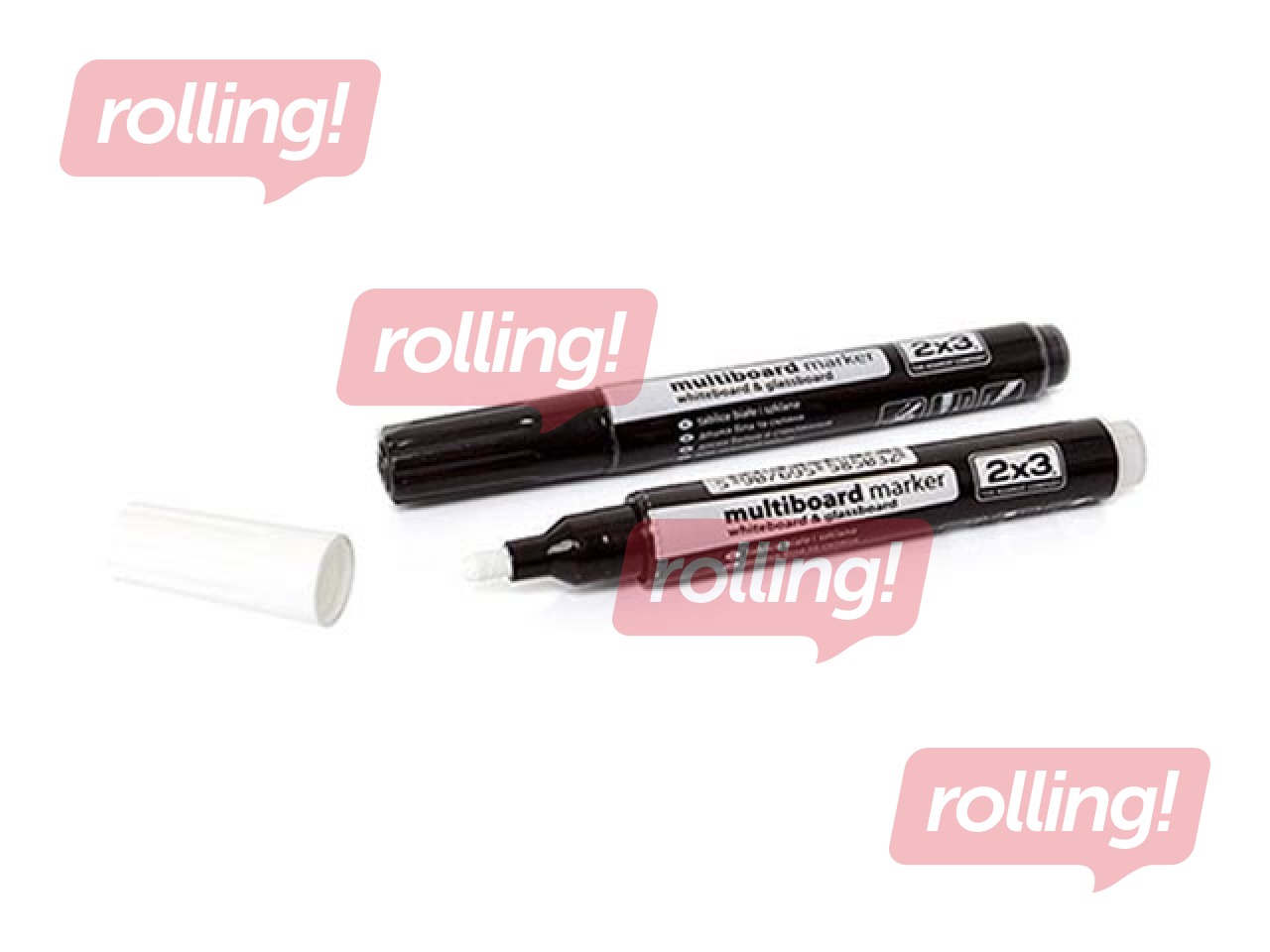 Marker for glass boards, 2x3, black