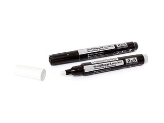Marker klaastahvlitele, 2x3, must