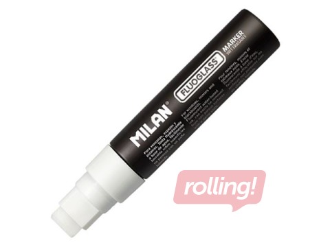 Marker for glass boards Milan Fluoglass, white