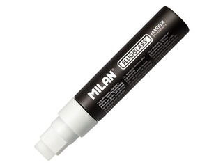 Marker klaaspindadele Milan Fluoglass, valge