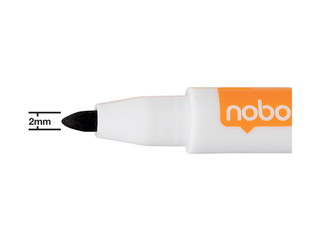 Marķieru komplekts baltajai tāfelei, Nobo, 6 gab., dažādas krāsas + Līgo dāvana!