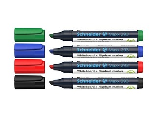 Marķieru komplekts baltajai tāfelei un flipchart papīram Schneider 293, 2-5mm