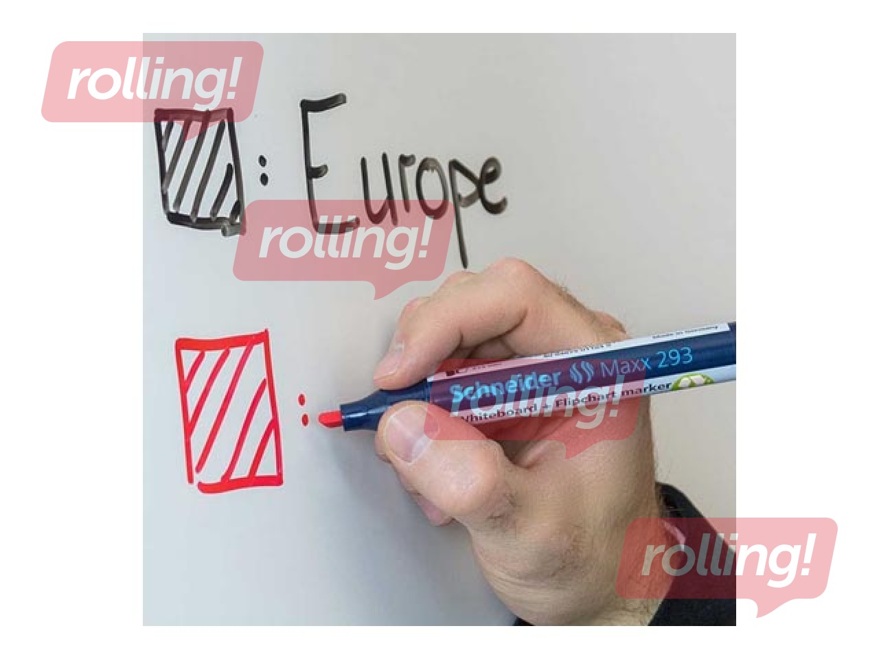 Marķieru komplekts baltajai tāfelei un flipchart papīram Schneider 293, 2-5mm