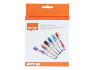 Marķieru komplekts baltajai tāfelei Nobo Liquid, 3mm, 6 krāsas