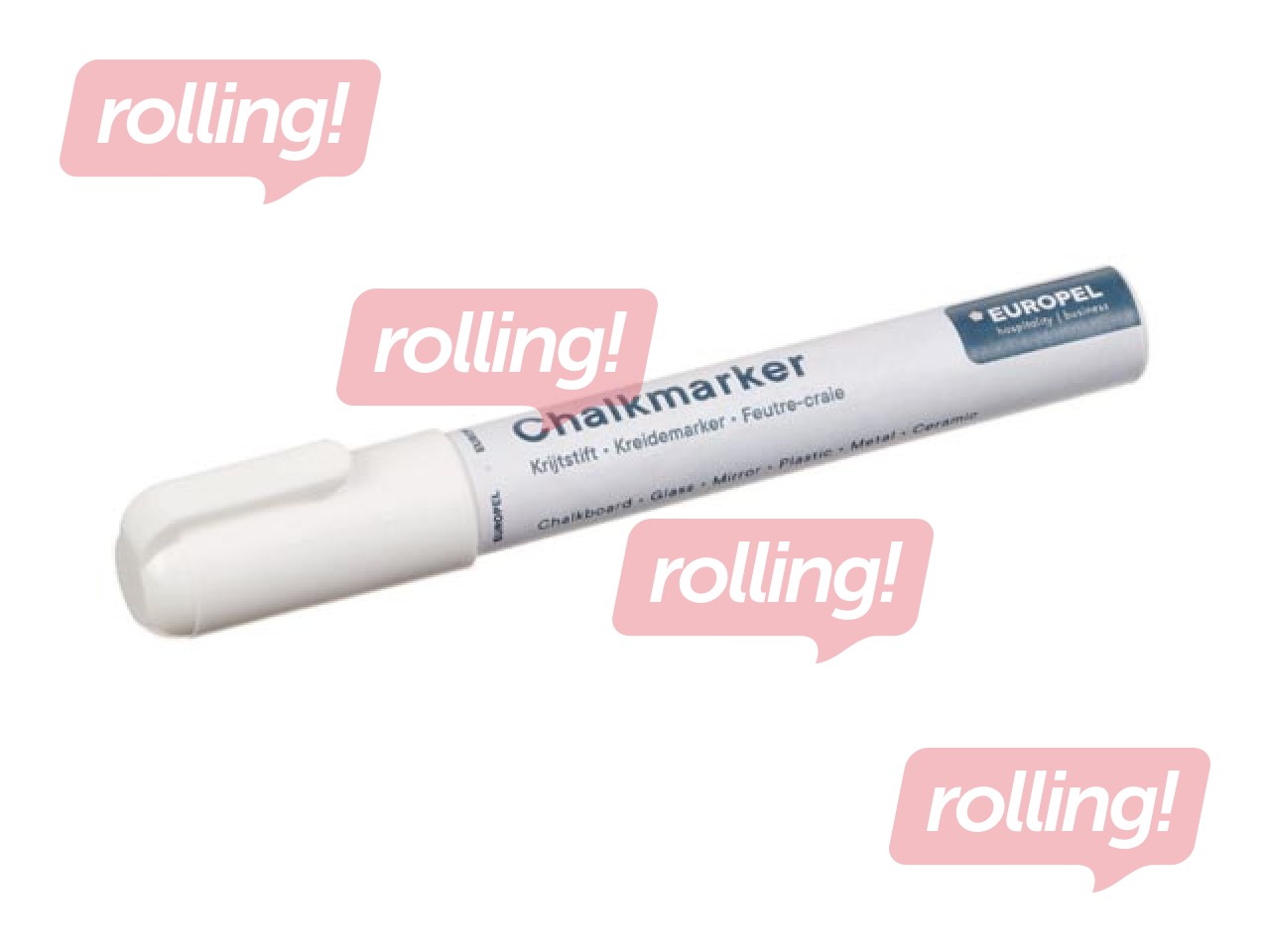 Chalk marker Europel, 6 mm, 8 colours