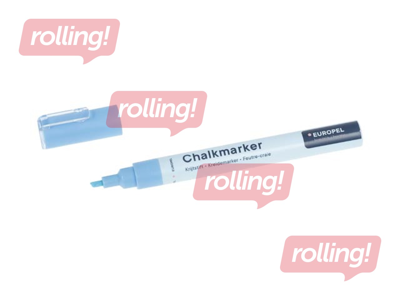 Chalk marker Europel, 3 mm, 8 colours