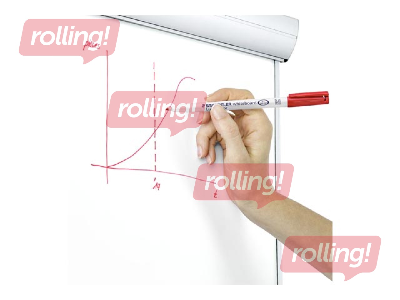 Whiteboard markers set  for white boards Staedtler Lumocolor 301, 6 colours 
