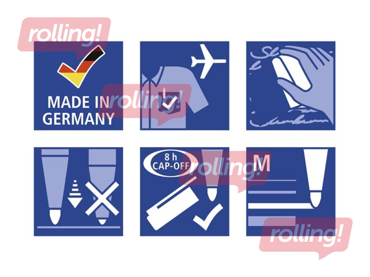 Whiteboard markers set  for white boards Staedtler Lumocolor 301, 6 colours 