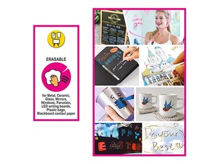 Krīta marķieru komplekts Centrum Metallic, 3-5 mm, 8 krāsas