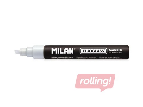 Marker for glass boards Milan, Fluoglass, white, 3-4mm