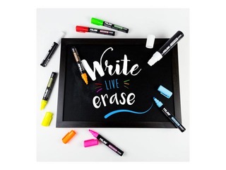 Marķieris stikla tāfelei Milan, Fluoglass, balts, 3-4mm