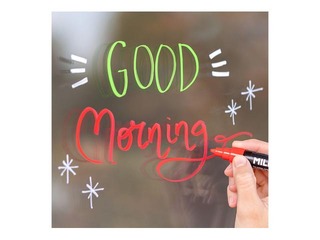 Marķieris stikla tāfelei Milan, Fluoglass, balts, 3-4mm