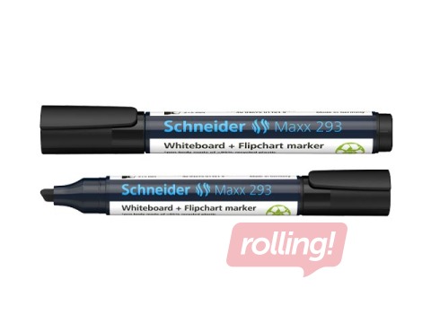 Marķieris baltajai tāfelei un flipchart papīram Schneider 293, 2-5mm, melns