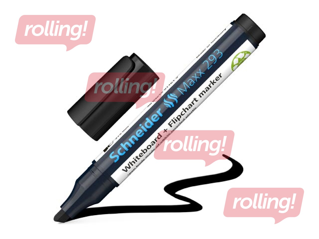 Marķieris baltajai tāfelei un flipchart papīram Schneider 293, 2-5mm, melns