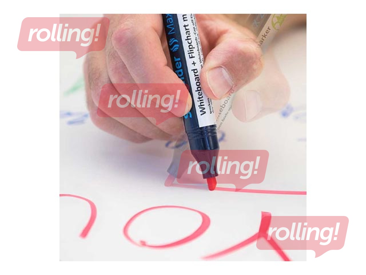 Marķieris baltajai tāfelei un flipchart papīram Schneider 293, 2-5mm, sarkans