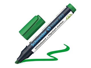 Marķieris baltajai tāfelei un flipchart papīram Schneider 293, 2-5mm, zaļš