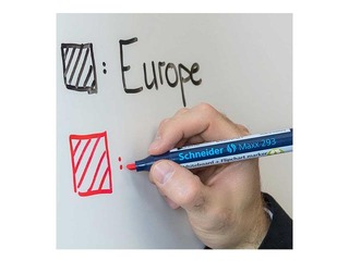 Marķieris baltajai tāfelei un flipchart papīram Schneider 293, 2-5mm, zaļš