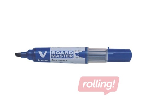 Whiteboard marker Pilot, V Board Master, chisel tip, blue, 2.2–5.2mm