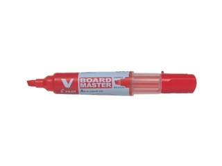 Whiteboard marker Pilot, V Board Master, chisel tip, red, 2.2–5.2mm