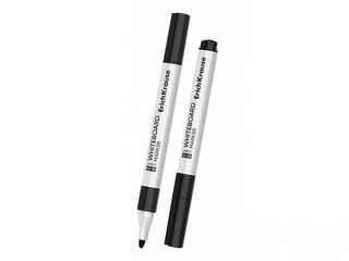 Whiteboard marker ErichKrause W-170, triangular shape, bullet tip, black
