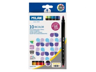 Flomāsteri Milan Bicolour, divpusīgi, 20 krāsas