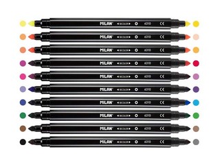 Flomāsteri Milan Bicolour, divpusīgi, 20 krāsas